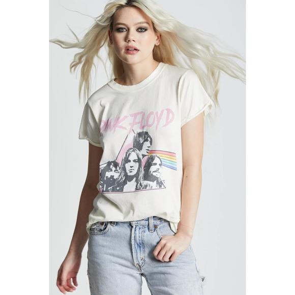 NEW RECYCLED KARMA pink floyd japan '68 tee in pearl - Picture 3 of 3